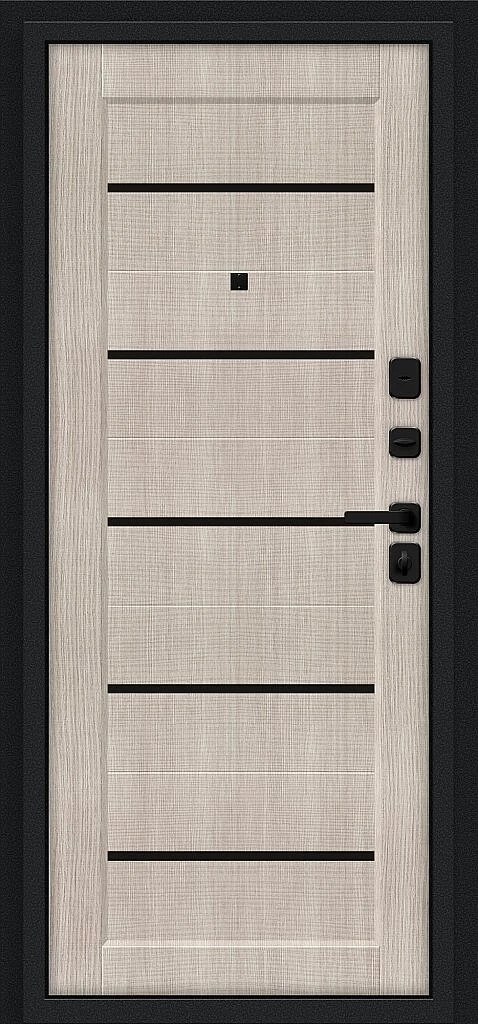 Входная дверь Борн/SBlack Букле черное/Cappuccino Melinga BR6183