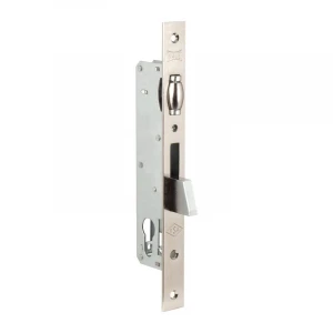 Корпус узкопрофильного замка с роликовой защёлкой 255 (25 mm) w/b (никель)