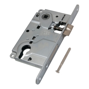 Корпус врезного замка под цилиндр CENTRO B01025.50.06 ригель+защёлка (никель)