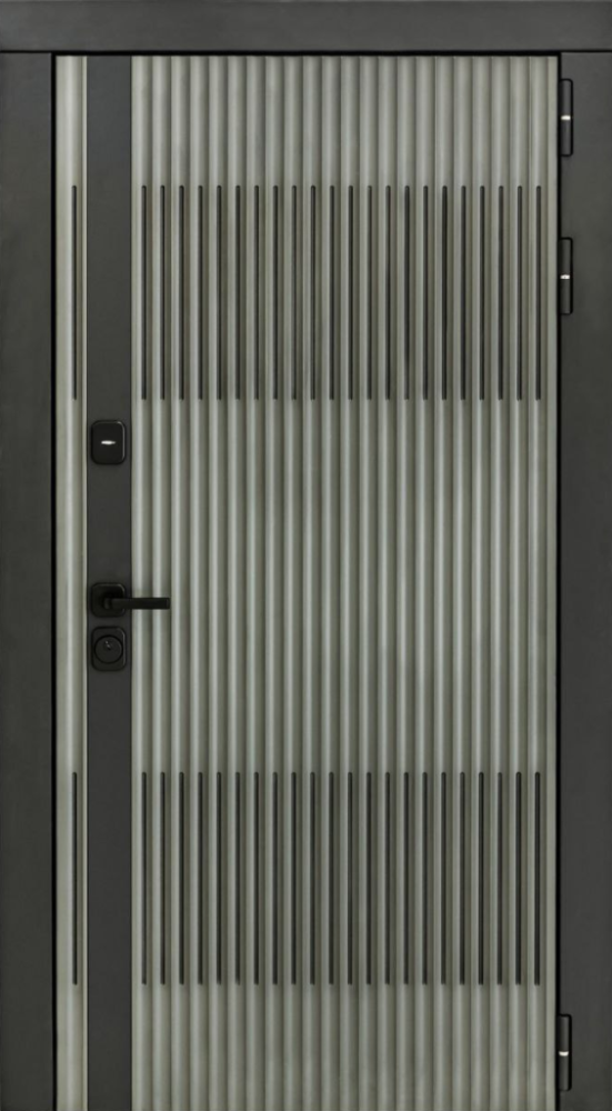 Входная дверь ДвериПРО Elfy ПВХ 10мм Астрод Velutto Grigio DPRO196757 внешняя сторона