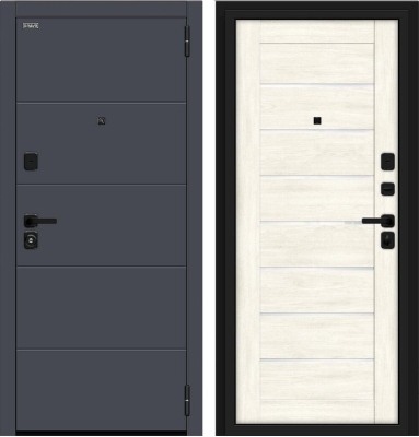 Дверь Браво Прайм/SBlack-Graphite Shell/Nordic Oak